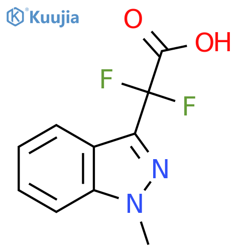2,2-difluoro-2-(1-methyl-1H-indazol-3-yl)acetic acid structure