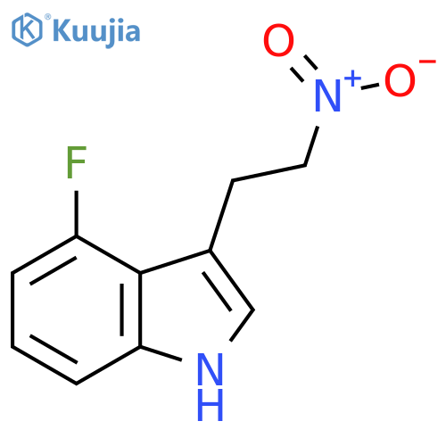 4-fluoro-3-(2-nitroethyl)-1H-indole structure