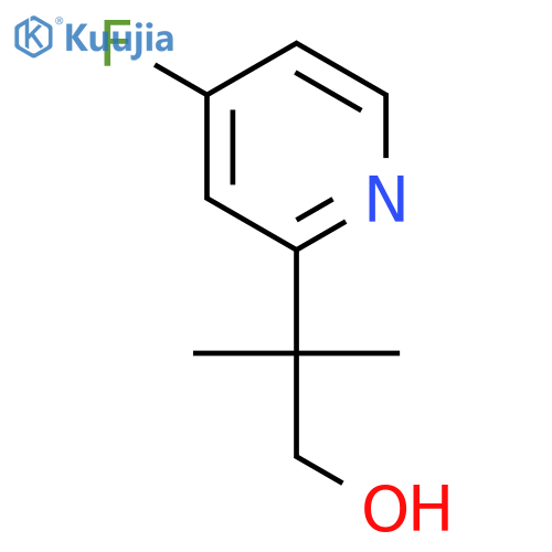 2-(4-fluoropyridin-2-yl)-2-methylpropan-1-ol structure