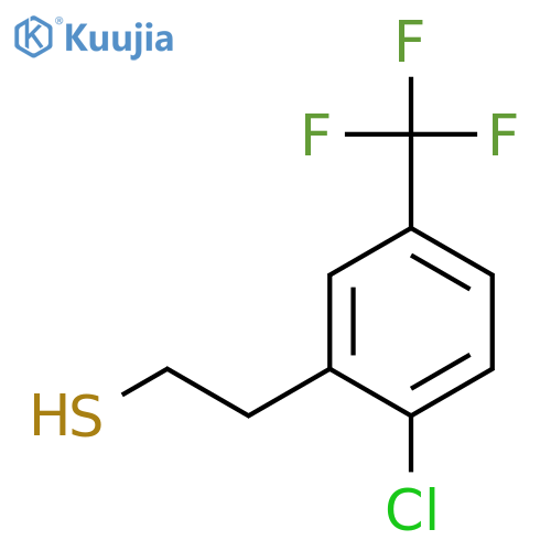 2-2-chloro-5-(trifluoromethyl)phenylethane-1-thiol structure