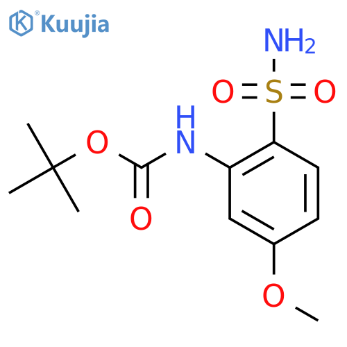 tert-butyl N-(5-methoxy-2-sulfamoylphenyl)carbamate structure