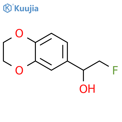 1-(2,3-dihydro-1,4-benzodioxin-6-yl)-2-fluoroethan-1-ol structure