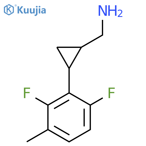 2-(2,6-difluoro-3-methylphenyl)cyclopropylmethanamine structure