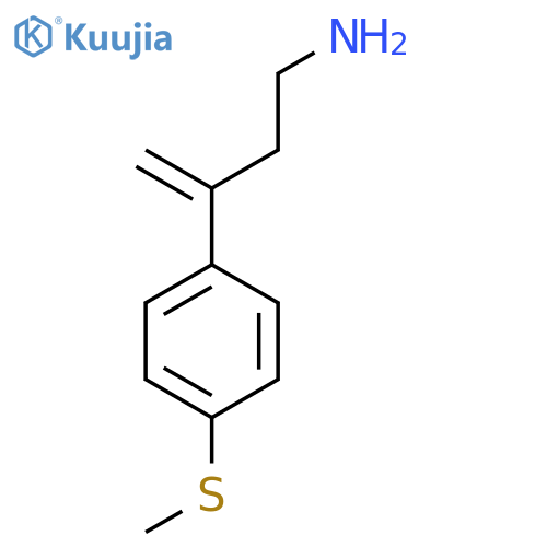 3-4-(methylsulfanyl)phenylbut-3-en-1-amine structure