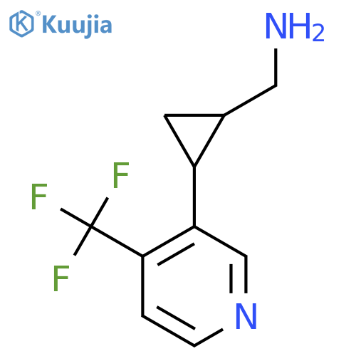 {2-4-(trifluoromethyl)pyridin-3-ylcyclopropyl}methanamine structure