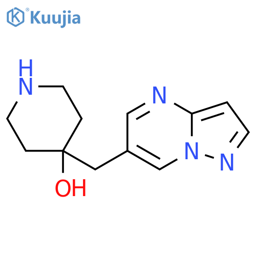 4-({pyrazolo1,5-apyrimidin-6-yl}methyl)piperidin-4-ol structure