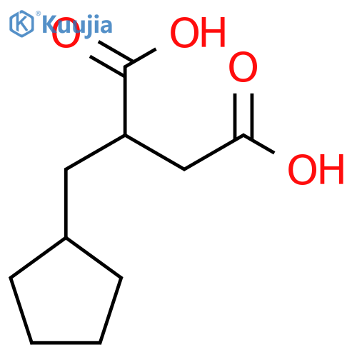 2-(cyclopentylmethyl)butanedioic acid structure