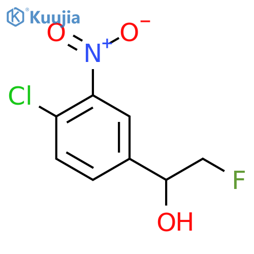 1-(4-chloro-3-nitrophenyl)-2-fluoroethan-1-ol structure