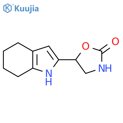 5-(4,5,6,7-tetrahydro-1H-indol-2-yl)-1,3-oxazolidin-2-one structure