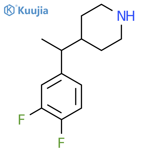 4-1-(3,4-difluorophenyl)ethylpiperidine structure