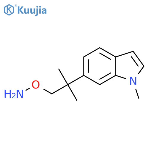 O-2-methyl-2-(1-methyl-1H-indol-6-yl)propylhydroxylamine structure