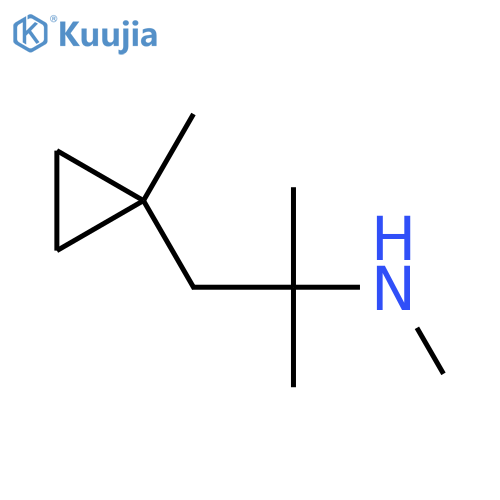 methyl2-methyl-1-(1-methylcyclopropyl)propan-2-ylamine structure