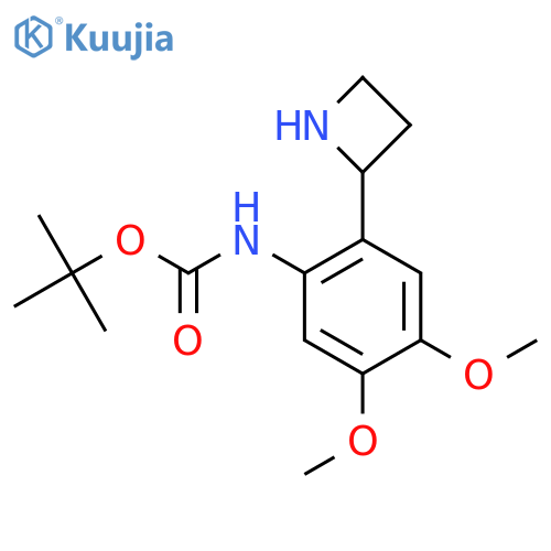 tert-butyl N-2-(azetidin-2-yl)-4,5-dimethoxyphenylcarbamate structure