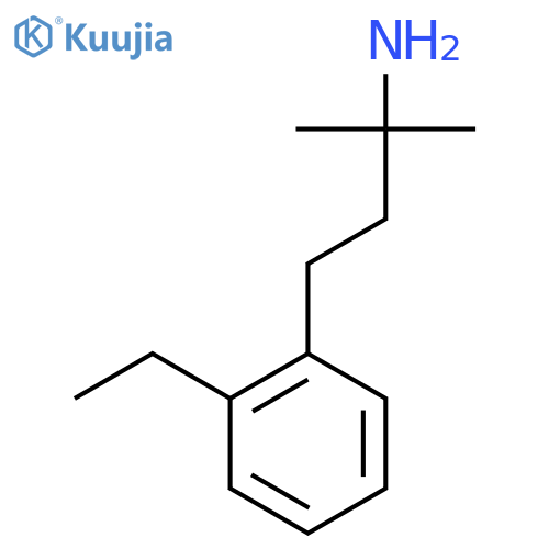 4-(2-ethylphenyl)-2-methylbutan-2-amine structure