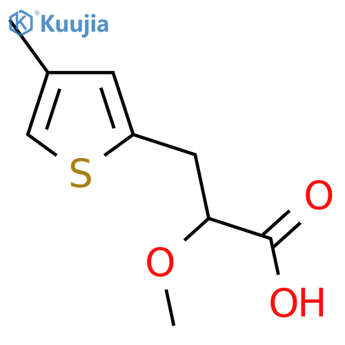2-methoxy-3-(4-methylthiophen-2-yl)propanoic acid structure