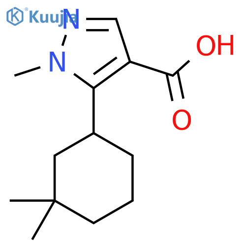 5-(3,3-dimethylcyclohexyl)-1-methyl-1H-pyrazole-4-carboxylic acid structure