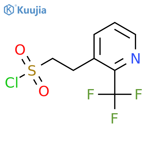 2-2-(trifluoromethyl)pyridin-3-ylethane-1-sulfonyl chloride structure
