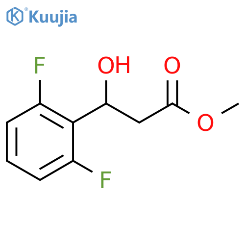 Methyl 3-(2,6-difluorophenyl)-3-hydroxypropanoate structure