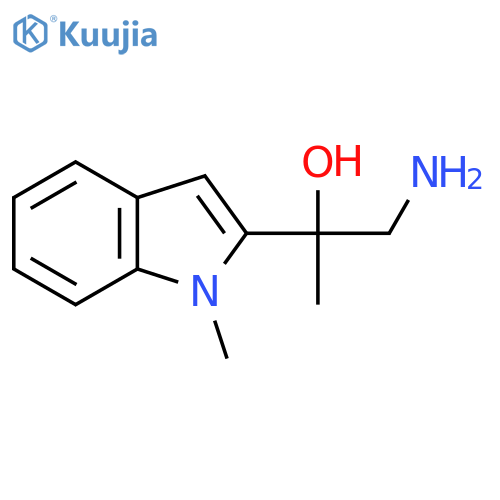 1-amino-2-(1-methyl-1H-indol-2-yl)propan-2-ol structure