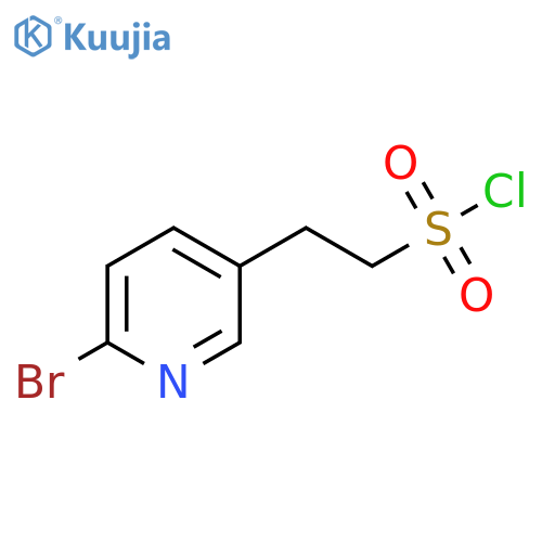 2-(6-bromopyridin-3-yl)ethane-1-sulfonyl chloride structure