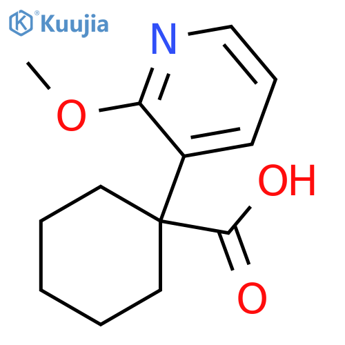 1-(2-methoxypyridin-3-yl)cyclohexane-1-carboxylic acid structure