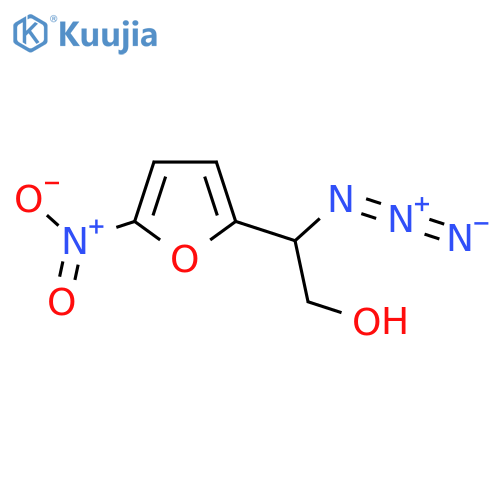 2-azido-2-(5-nitrofuran-2-yl)ethan-1-ol structure
