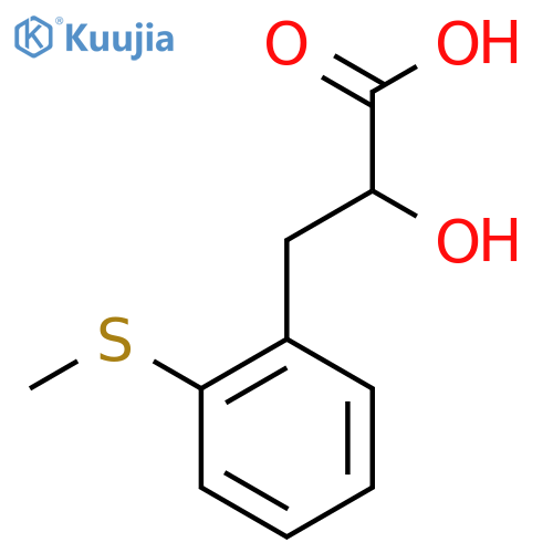 2-hydroxy-3-2-(methylsulfanyl)phenylpropanoic acid structure