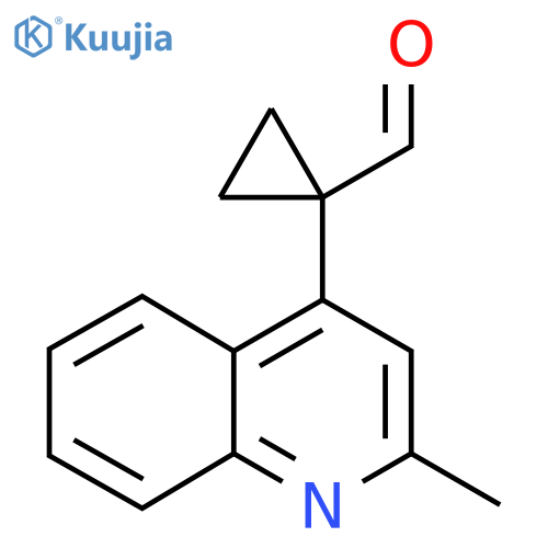 1-(2-methylquinolin-4-yl)cyclopropane-1-carbaldehyde structure