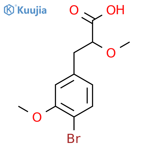 3-(4-bromo-3-methoxyphenyl)-2-methoxypropanoic acid structure