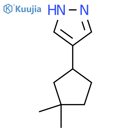 4-(3,3-dimethylcyclopentyl)-1H-pyrazole structure