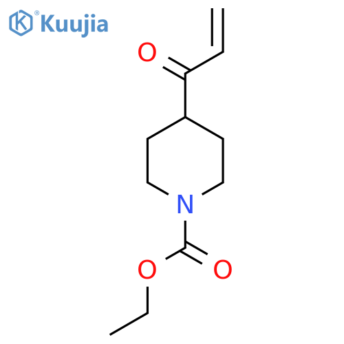ethyl 4-(prop-2-enoyl)piperidine-1-carboxylate structure