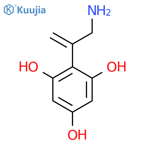 2-(3-aminoprop-1-en-2-yl)benzene-1,3,5-triol structure
