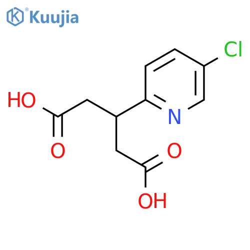 3-(5-chloropyridin-2-yl)pentanedioic acid structure