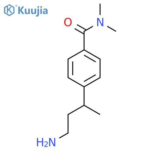 4-(4-aminobutan-2-yl)-N,N-dimethylbenzamide structure