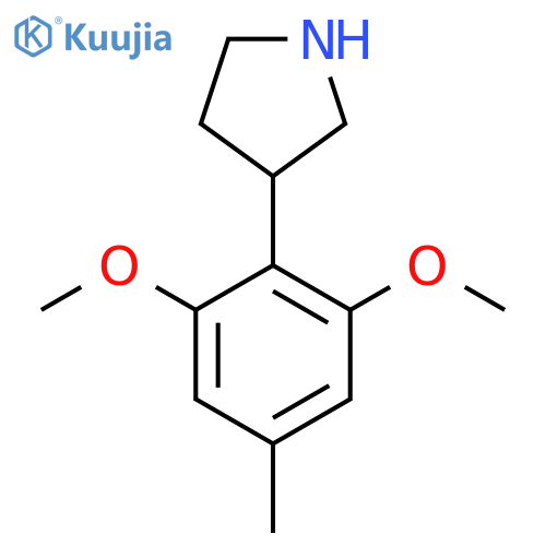 3-(2,6-dimethoxy-4-methylphenyl)pyrrolidine structure