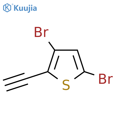 3,5-dibromo-2-ethynylthiophene structure