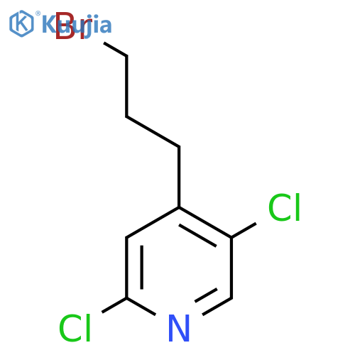 4-(3-bromopropyl)-2,5-dichloropyridine structure