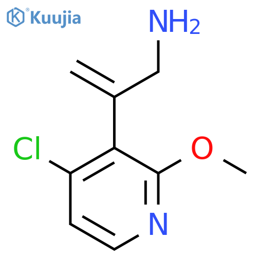2-(4-chloro-2-methoxypyridin-3-yl)prop-2-en-1-amine structure