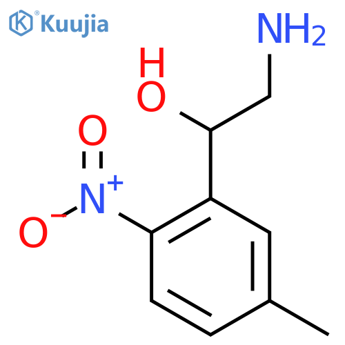 2-amino-1-(5-methyl-2-nitrophenyl)ethan-1-ol structure