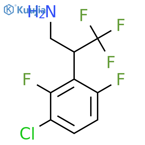 2-(3-chloro-2,6-difluorophenyl)-3,3,3-trifluoropropan-1-amine structure