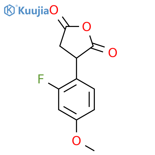 3-(2-fluoro-4-methoxyphenyl)oxolane-2,5-dione structure