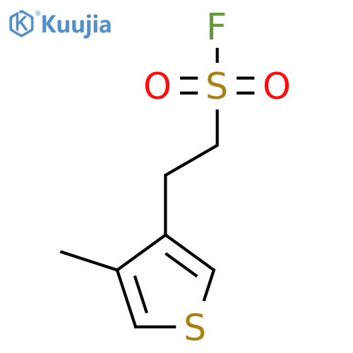 2-(4-methylthiophen-3-yl)ethane-1-sulfonyl fluoride structure
