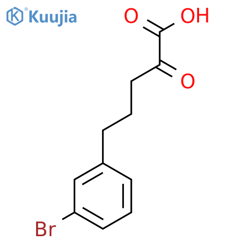 5-(3-Bromophenyl)-2-oxopentanoic acid structure