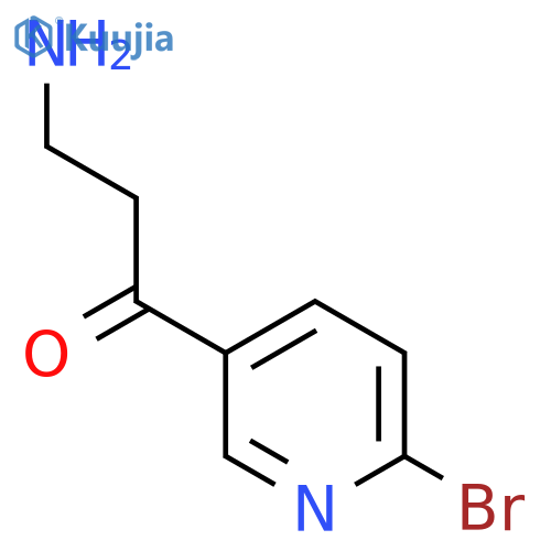 3-Amino-1-(6-bromopyridin-3-yl)propan-1-one structure