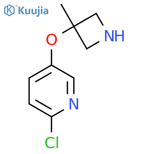 2-chloro-5-(3-methylazetidin-3-yl)oxypyridine structure