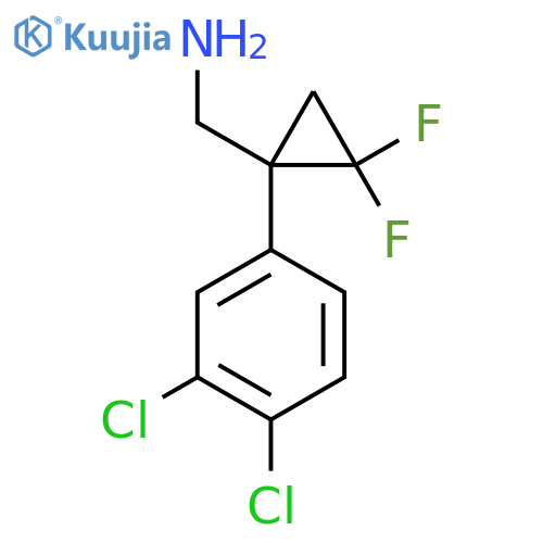 1-(3,4-dichlorophenyl)-2,2-difluorocyclopropylmethanamine structure