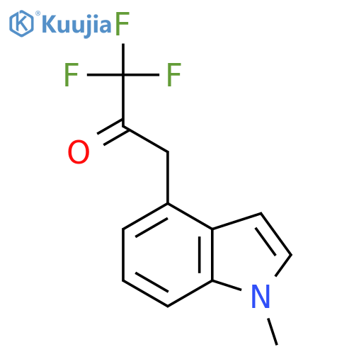 1,1,1-trifluoro-3-(1-methyl-1H-indol-4-yl)propan-2-one structure