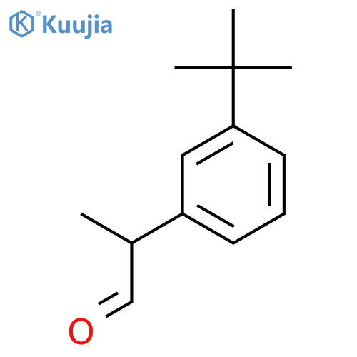 2-(3-tert-butylphenyl)propanal structure