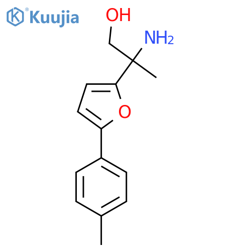 2-amino-2-5-(4-methylphenyl)furan-2-ylpropan-1-ol structure