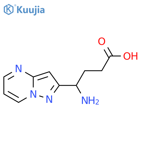 4-amino-4-{pyrazolo1,5-apyrimidin-2-yl}butanoic acid structure